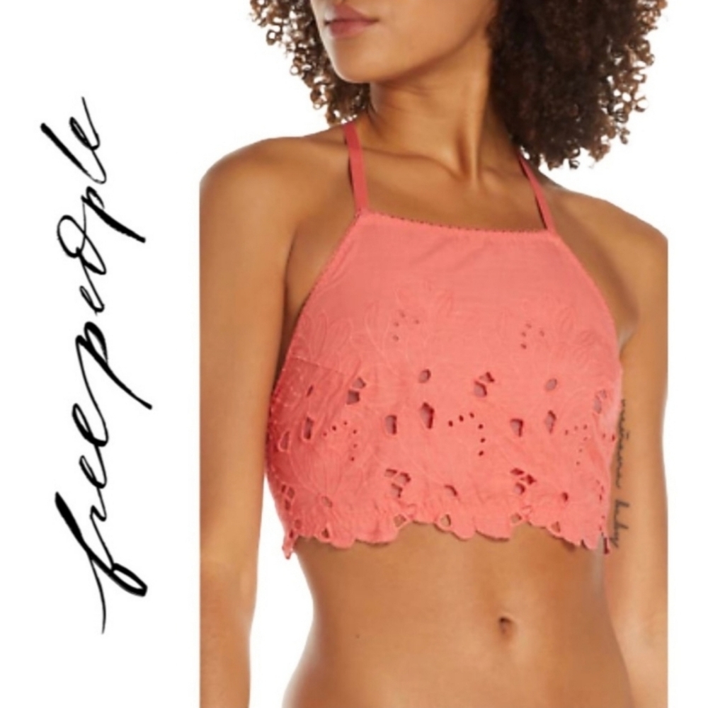 NWT Free People Intimately Kiss Kiss Crop Top